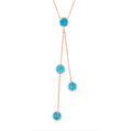 Blue Topaz Drop Pendant Necklace
