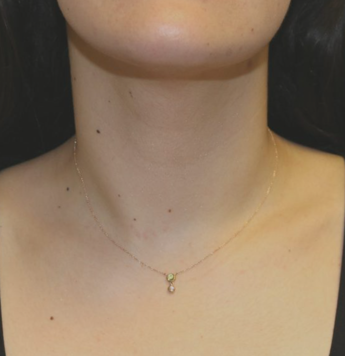 Peridot and Moonstone Pendant Necklace